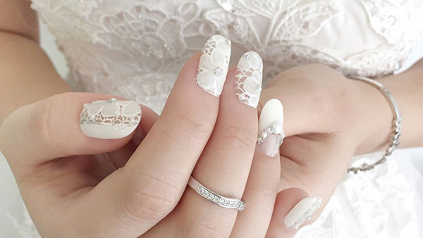 Các mẫu nail cô dâu đơn giản, móng tay cô dâu đẹp cho ngày cưới ...